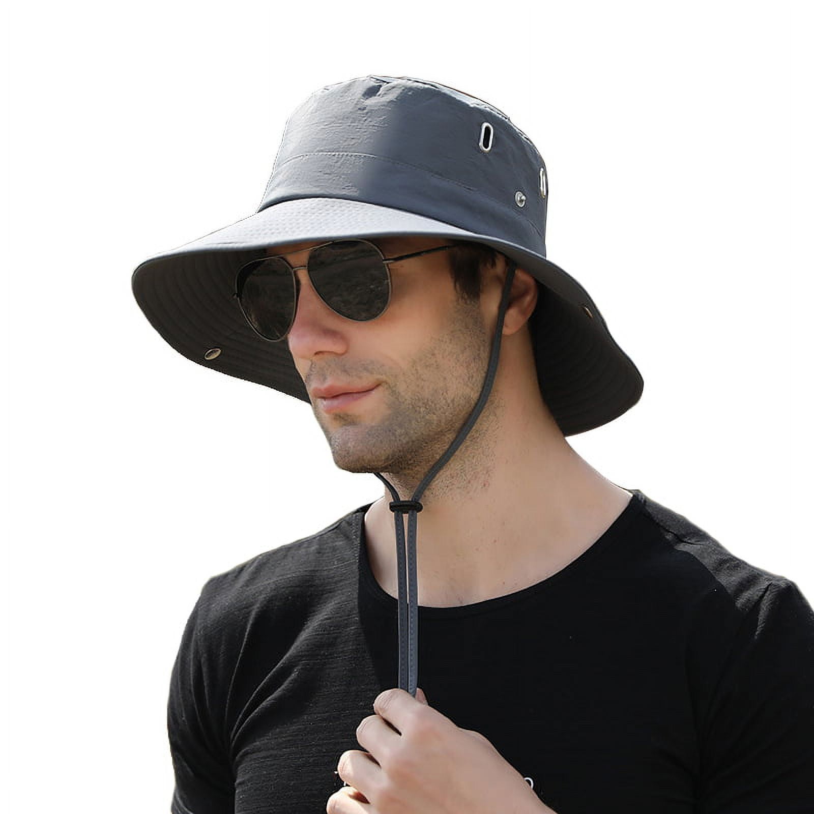 Baywell Sun Hat for Men/Women, Waterproof Wide Brim Bucket Hat UV  Protection Boonie Hat for Fishing Hiking Garden Beach Orange