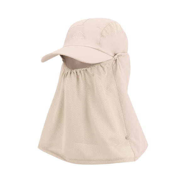 Mens Sun Hats, Foldable Sun Cap, Fishing Hats, UPF 50  Protection Caps with Face Mask Neck Flap