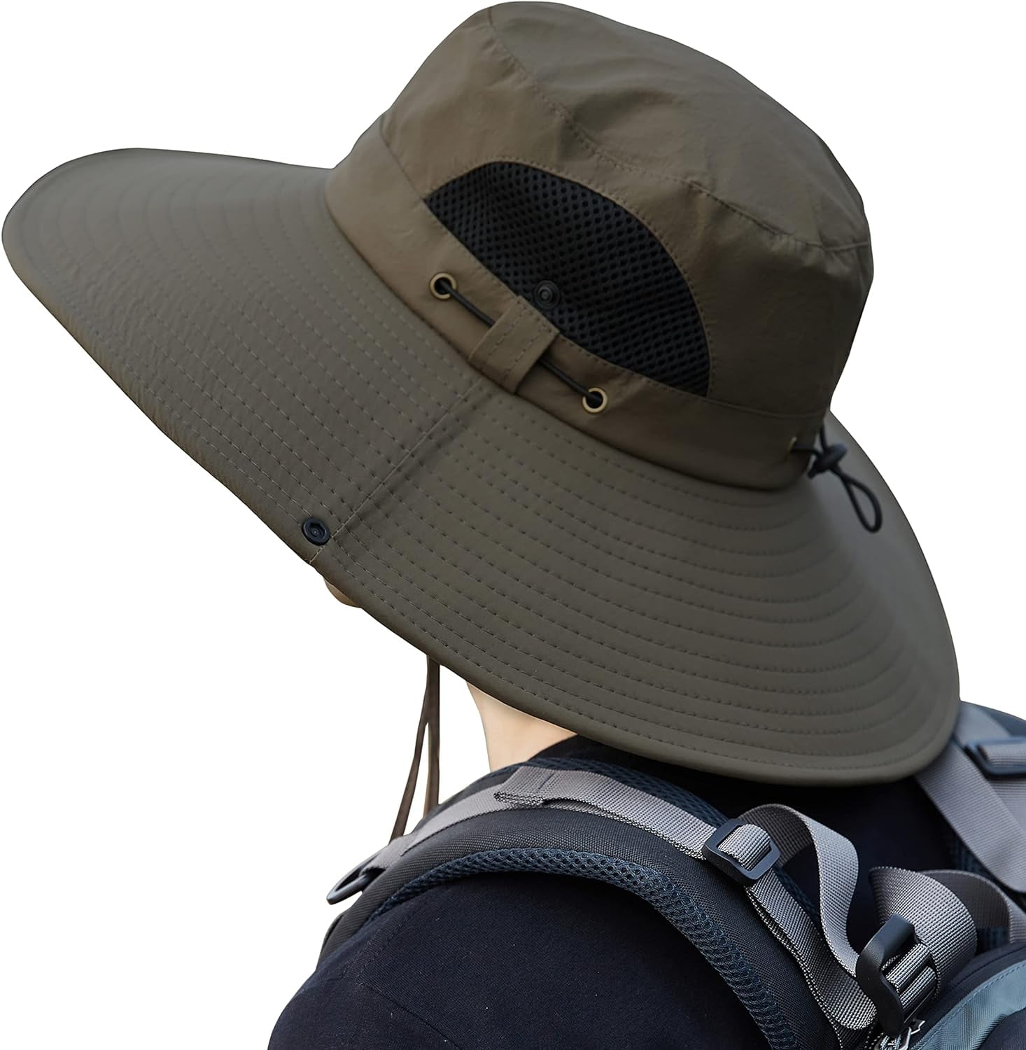 Mens Sun Hats UPF 50 Waterproof Mesh Wide Brim Bucket Fishing Hat mens-sun-hats-upf-50-waterproof-mesh-wide-brim-bucket-fishing-hat