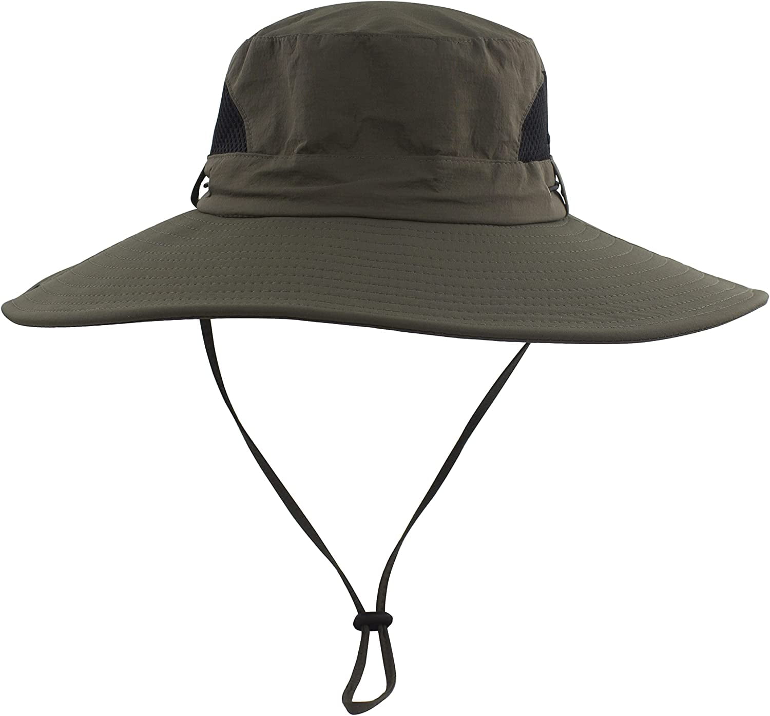 Mens Sun Hats Upf 50+ Waterproof Mesh Wide Brim Bucket Fishing Hat
