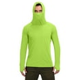 thumbnail image 1 of Mens Sun Protection Hoodies With Mask Long Sleeve UPF 50+ Rash Guards Ice Silk Quick Dry Fishing Shirts Light Breathable Hoodies Hiking Swimming Running UV Protection Blouses, 1 of 7