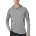 thumbnail image 1 of Mens Sun Protection Shirts UPF 50+ Rash Guard for Men Long Sleeve Lightweight SPF UV Hoodie Swimming Hiking with Thumb Hole, 1 of 6