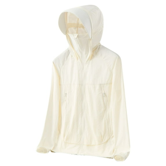 Mens Sun Protective Jacket Full Zip UPF 50+ UV Protection Shirt Lightweight Summer Long Sleeve Hoodie Sun Shirts