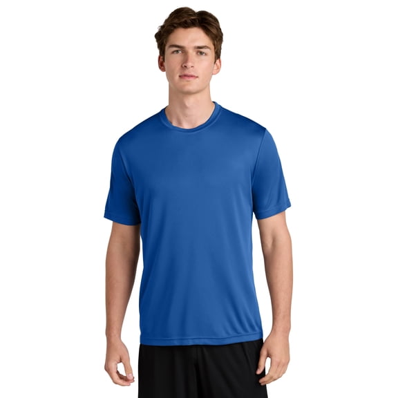 Clothe Co. Workout Shirts for Men, Dry Fit Shirts for Men, Mens Summer Shirts Available in Big & Tall, True Royal, S