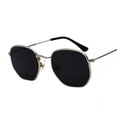 thumbnail image 1 of Mens Sunglasses Metal Frame UV400 Protection Lightweight Fashion Glasses Universal Style Literary Glasses Plus, 1 of 1