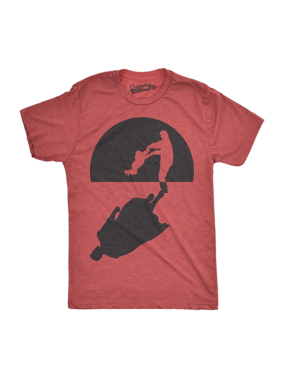 Mens Super Dad Shadow Funny T Shirt Novelty Vintage Fathers Day Hero T shirt Graphic Tees