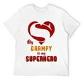 thumbnail image 1 of Mens Super Grampy Superhero Grampy T Shirt Gift Mother Father Day White 3XL, 1 of 5