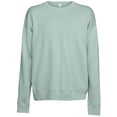 thumbnail image 1 of Mens Super-Soft Airlume Cotton/Polyester Fleece Sweatshirt, XL Dusty Blue, 1 of 3