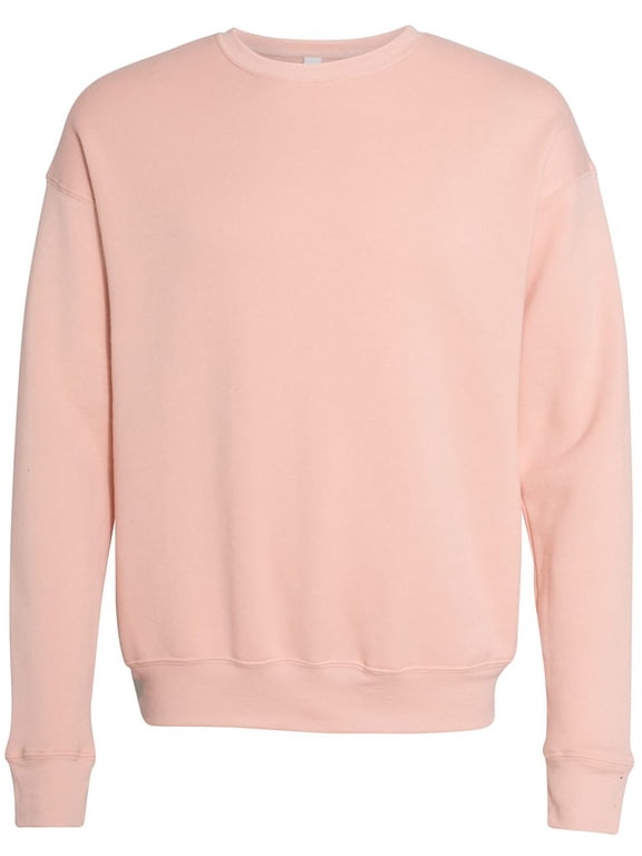Mens Super-Soft Airlume Cotton/Polyester Fleece Sweatshirt, XL Peach