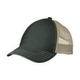 thumbnail image 1 of Mens Super Soft Mesh Cotton/Polyester Back Cap Black/ Khaki OSFA, 1 of 4