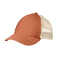 thumbnail image 1 of Mens Super Soft Mesh Cotton/Polyester Back Cap Burnt Orange/ Stone OSFA, 1 of 4