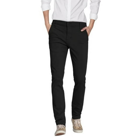 Mens Super Stretch Slim Fit Trousers Pants
