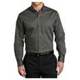 thumbnail image 1 of Mens SuperPro Twill Versatile Cotton/Polyester Shirt Sterling Grey Medium, 1 of 6