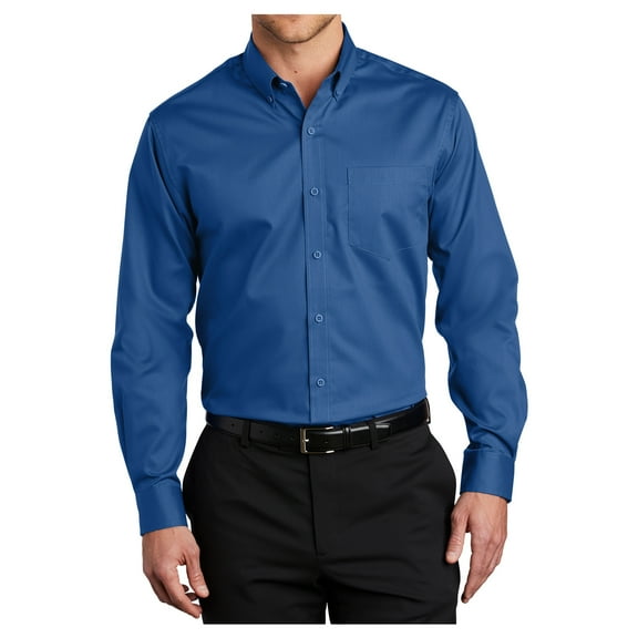 Mens SuperPro Twill Versatile Cotton/Polyester Shirt True Blue 3X-Large