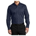 thumbnail image 1 of Mens SuperPro Twill Versatile Cotton/Polyester Shirt True Navy Large, 1 of 6