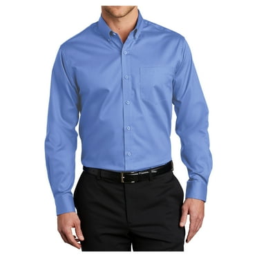 Mens SuperPro Twill Versatile Cotton/Polyester Shirt Ultramarine Blue Large