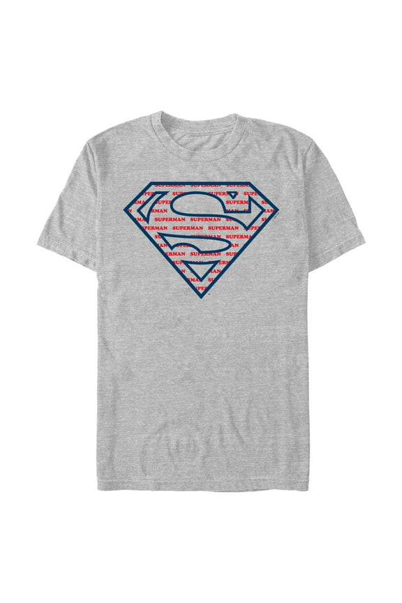 Mens Superman Hero Repeat Logo T Shirt