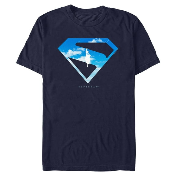 Mens Superman In the Sky T Shirt