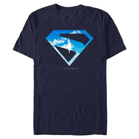 Mens Superman In the Sky T Shirt