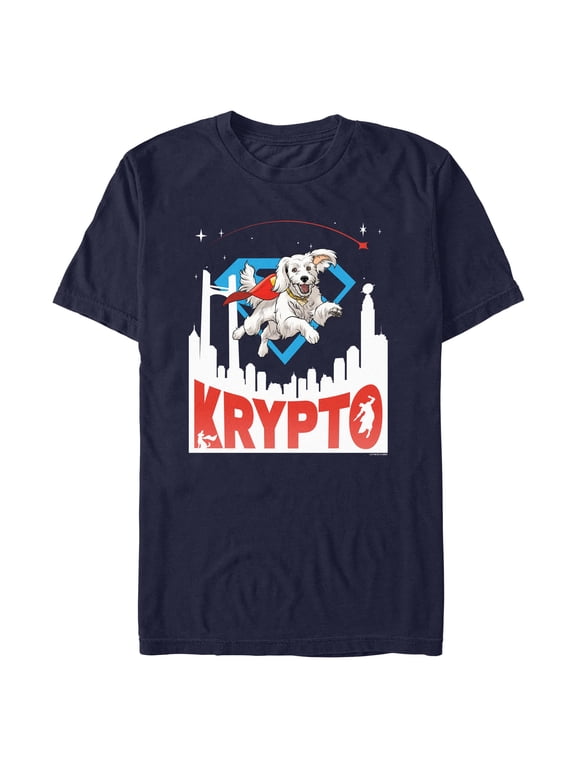 Mens Superman Krypto in the City T Shirt