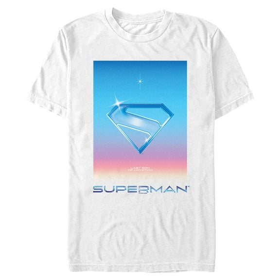 Mens Superman Last Son of Krypton Gradient Symbol T Shirt