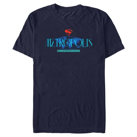 Mens Superman Metropolis Logo T Shirt