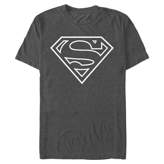 Mens Superman Outline Logo T Shirt
