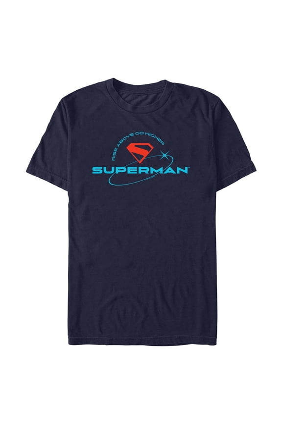 Mens Superman Rise Above Go Higher T Shirt