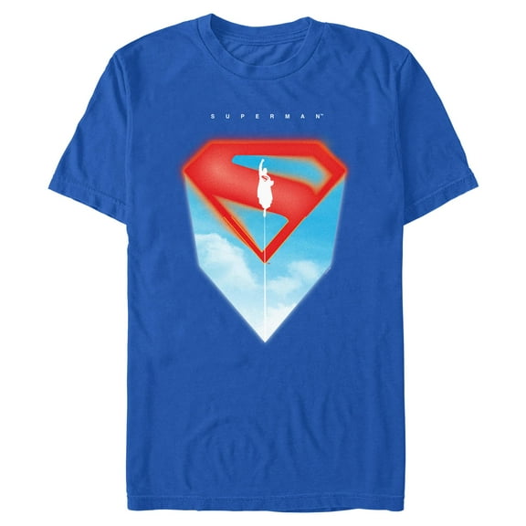 Mens Superman Sky Logo T Shirt