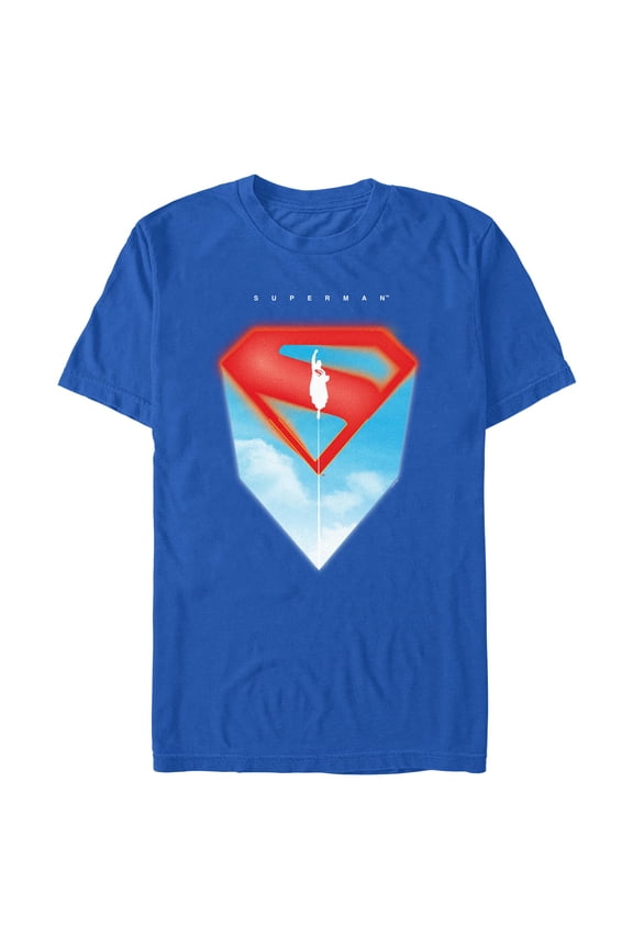 Mens Superman Sky Logo T Shirt