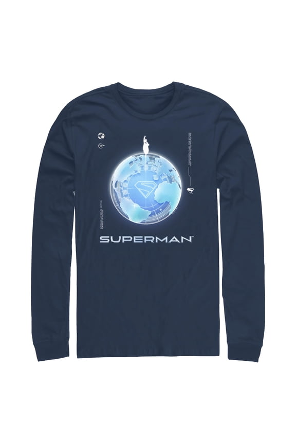 Mens Superman Your Choices and Actions Quote Long Sleeve Shirt