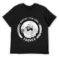 thumbnail image 1 of Mens Support Your Local Farmer Raglan Baseball Tee Shirts Black, 1 of 5