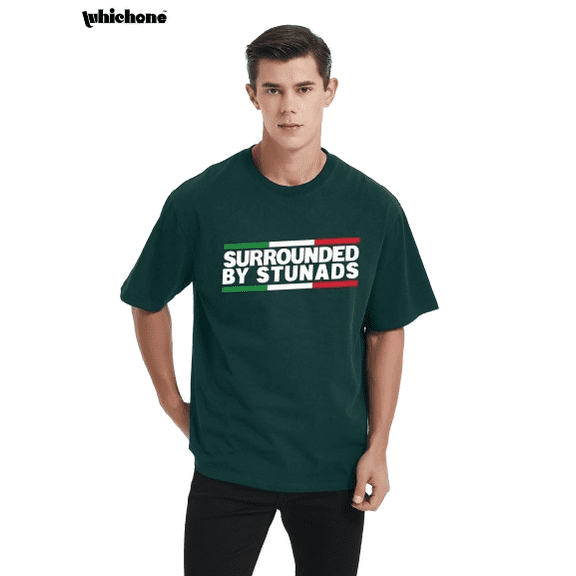 Mens Surrounded By Stunads T shirt Funny Humor Graphic Gift Dad Graphic Tees