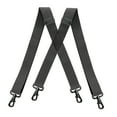 thumbnail image 1 of Mens Suspender 4 Swivel Strong Hooks Adjustable Braces Elastic Comfortable X Style Heavy Duty Strap, 1 of 5