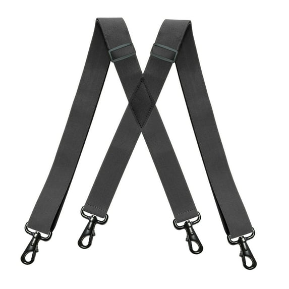 Mens Suspender 4 Swivel Strong Hooks Adjustable Braces Elastic Comfortable X Style Heavy Duty Strap
