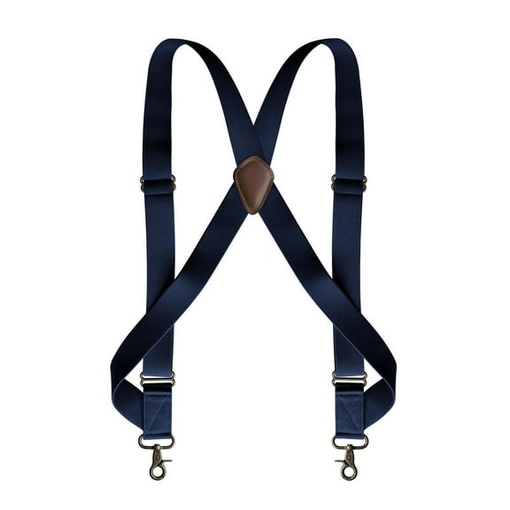 Mens Suspender Adjustable with Swivel Hooks Trucker Suspenders Trousers Apparel Navy