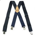 thumbnail image 1 of Mens Suspenders 2" Wide Adjustable and Elastic Braces X Shape with Very Strong Clips - Heavy Duty, 1 of 5