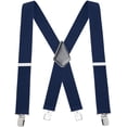 thumbnail image 1 of Mens Suspenders - 48" Elastic Adjustable Heavy Duty 2" Wide - X Back, 1 of 1