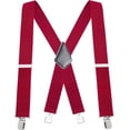 thumbnail image 1 of Mens Suspenders - 48" Elastic Adjustable Heavy Duty 2" Wide - X Back, 1 of 1