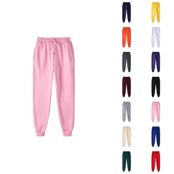 Mens Sweat Pants 2026 Fall Winter Casual Drawstring Elastic Waist Lined Jogger Sweatpants Trousers with Pockets