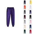 thumbnail image 1 of Mens Sweat Pants 2026 Fall Winter Casual Drawstring Elastic Waist Lined Jogger Sweatpants Trousers with Pockets, 1 of 5