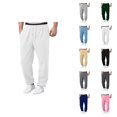 thumbnail image 1 of Mens Sweat Pants 2026 Fashion Elastic Waist Drawstring Relaxed Fit Wide Leg Casual Pants Trousers with Pockets, 1 of 9