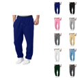 thumbnail image 1 of Mens Sweat Pants 2026 Trendy Drawstring Elastic Waist Wide Leg Relaxed Fit Casual Pants Trousers with Pockets, 1 of 9