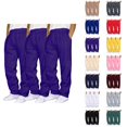 thumbnail image 1 of Mens Sweat Pants 3 Pack 2026 Trendy Elastic Waist Drawstring Straight Leg Casual Pants with Pockets Trousers, 1 of 3