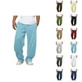 thumbnail image 1 of Mens Sweat Pants Big And Tall 2026 Fashion Drawstring Elastic Waist Loose Fit Casual Harem Pants Trousers with Pockets, 1 of 7