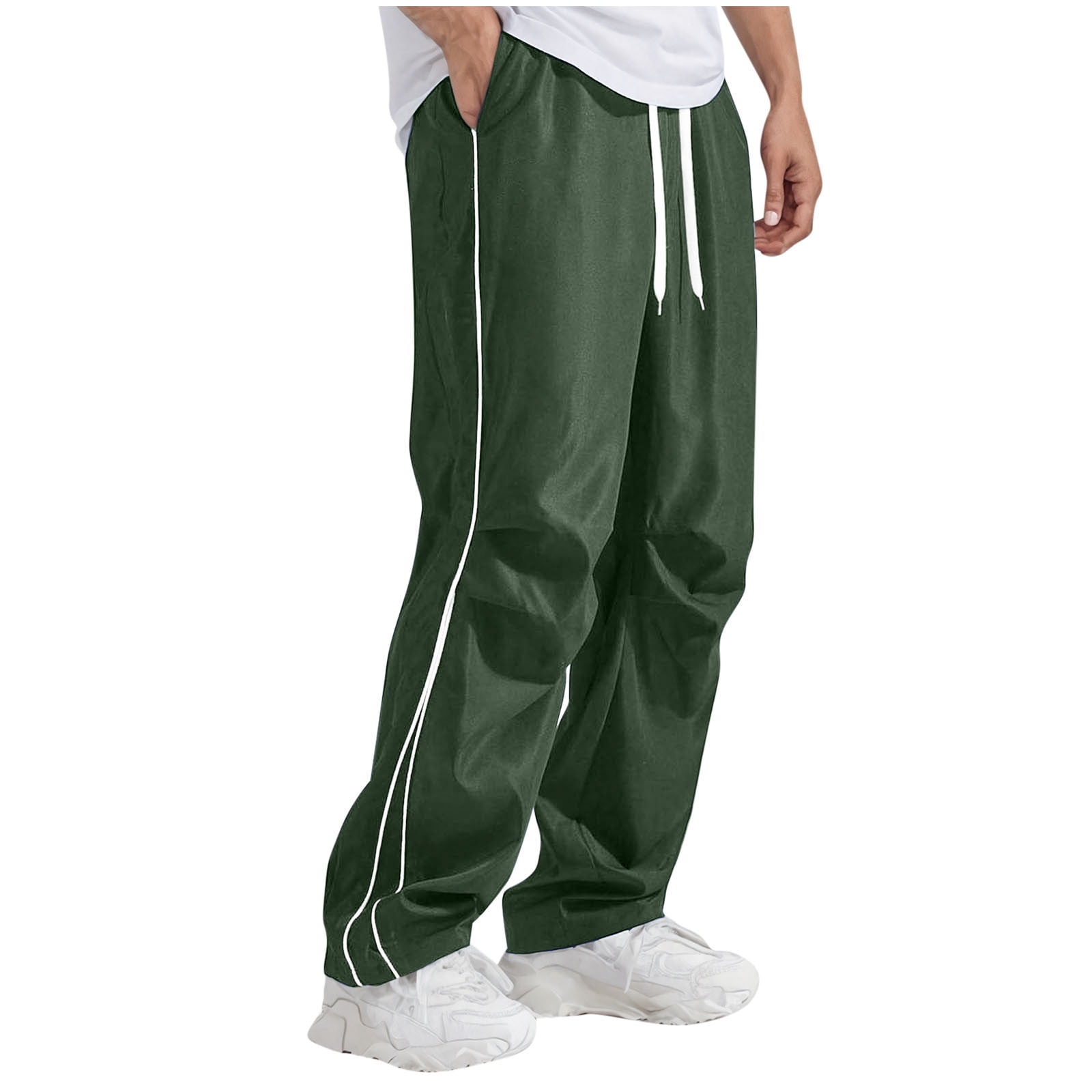 Mens Sweat Pants, Men's Baggy Sweatpants Elastic Waist Drawstring