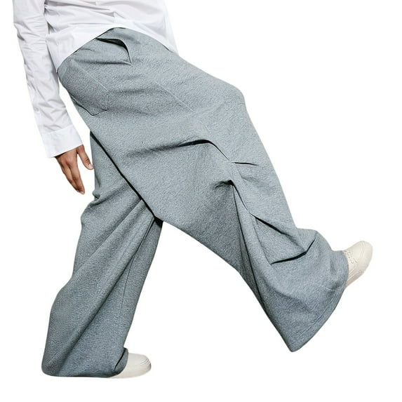 Mens Sweat Pants Men's Joggers Men's Casual Pants Loose Fit Comfortable Solid Color Sweatpants for Daily Wear Relaxed Jogger Pants Soft Breathable Fabric