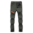 thumbnail image 1 of Mens Sweat Pants Softshell Windproof Thermal Hiking Trekking Adventure Mens Plus Size&nbsp;Jeans,Army Green,S, 1 of 9