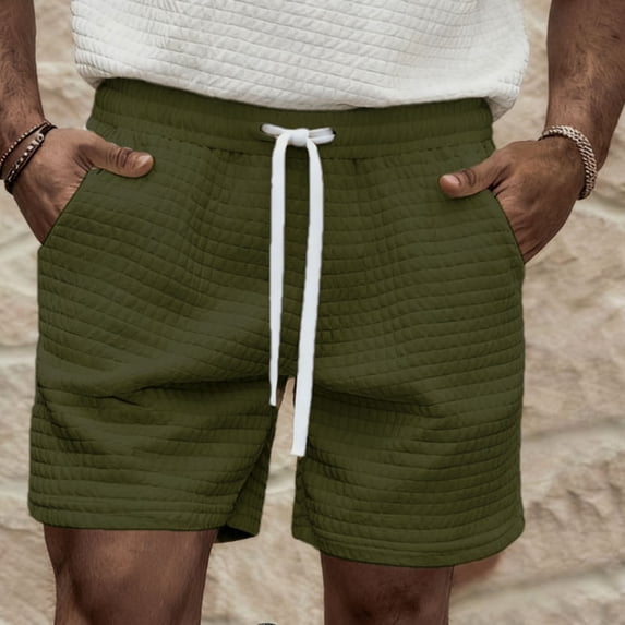 Mens Sweat Shorts Casual Elastic Waist Jogger Shorts 7 Inch Drawstring Athletic Workout Gym Short with Pockets