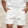 thumbnail image 1 of Mens Sweat Shorts Casual Elastic Waist Jogger Shorts 7 Inch Drawstring Athletic Workout Gym Short with Pockets, 1 of 4
